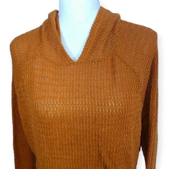 FOREVER 21 MUSTARD CROP HOODIE SZ.M EUC - Picture 2 of 4